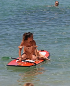 Stella Hudgens in Bikini at the Beach in Hawaii-2