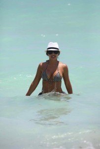 Vida Guerra in Bikini at the Beach in Miami-2