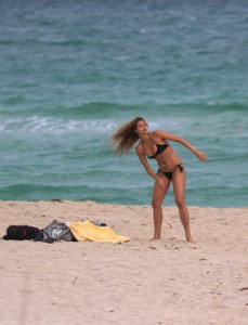 Anastasia Galkova in Bikini at the Beach in Miami 01/21/2016-3