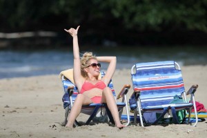 Anna Camp in Bikini at the Beach in Hawaii 12/30/2015-3