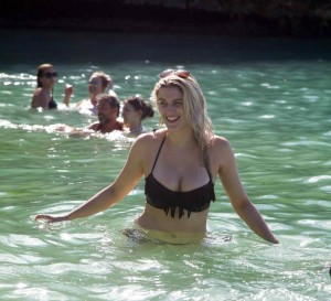 Ashley James in Bikini at the Beach in Bali 01/05/2016-2