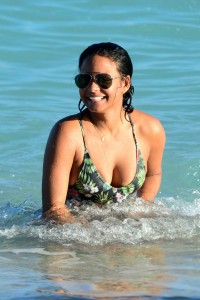 Christina Milian at the Beach in Miami 01/04/2016-3