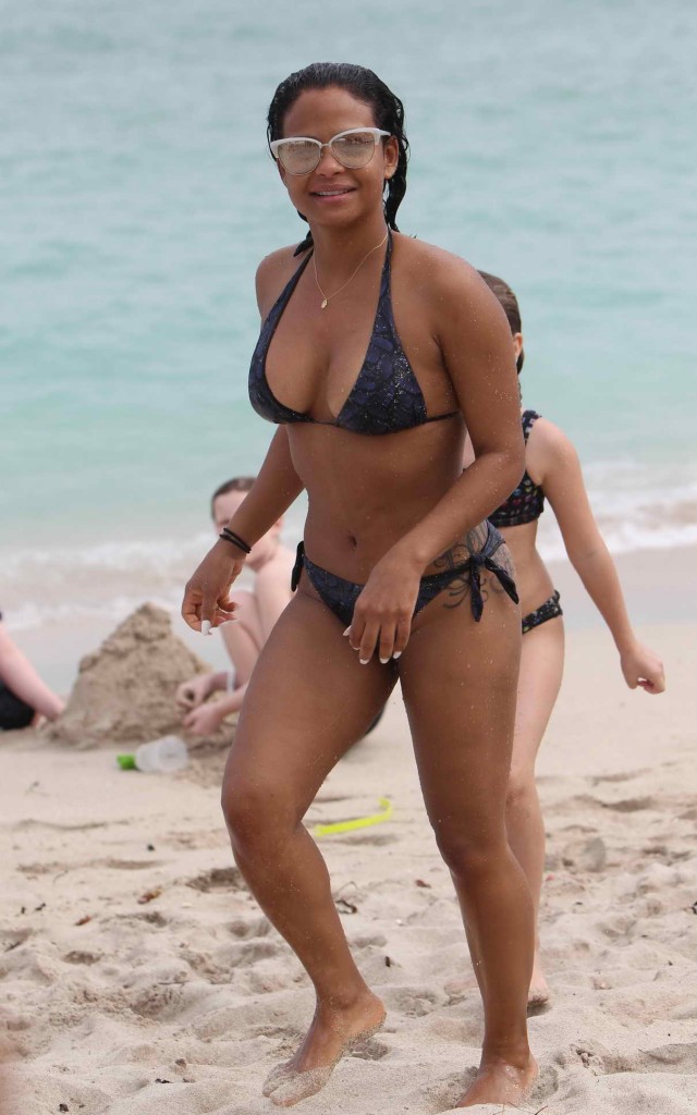 Christina Milian in Bikini in Miami 01/03/2016-1