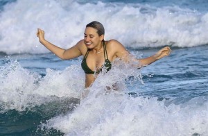 DJ YesJulz in Bikini at the Beach in Miami 12/30/2015-4