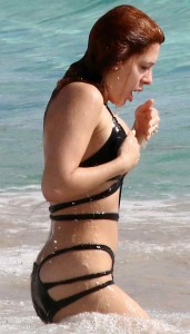 Elena Satine in Bikini at the Beach in St Barts 12/27/2015-9