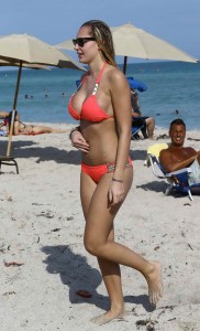 Francesca Brambilla in Bikini at the Beach Miami 01/09/2016-2