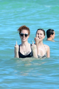 Jess Glynne in Bikini at The Beach in Miami 12/31/2015-5