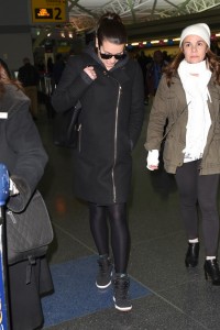 Lea Michele Arrives at JFK Airport in NYC 01/19/2016-4