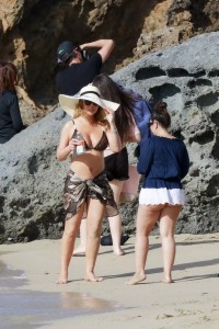 Mariah Carey at the Beach in St Barts 01/19/2016-5