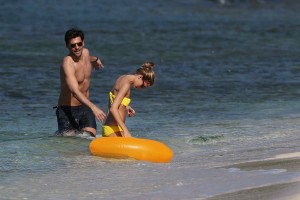 Olivia Palermo in a Yellow Bikini in Saint Barths 01/04/2016-7