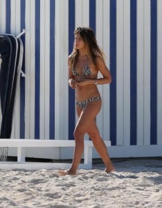 Rocky Barnes in Bikini at the Beach in Miami 01/16/2016-2