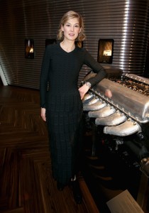 Rosamund Pike Visits the IWC Booth During the Launch of the Pilot's Watches Novelties 01/19/2016-3