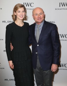 Rosamund Pike Visits the IWC Booth During the Launch of the Pilot's Watches Novelties 01/19/2016-5