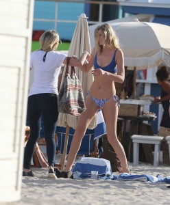 Toni Garrn in Bikini at the Beach in Miami 01/01/2016-3