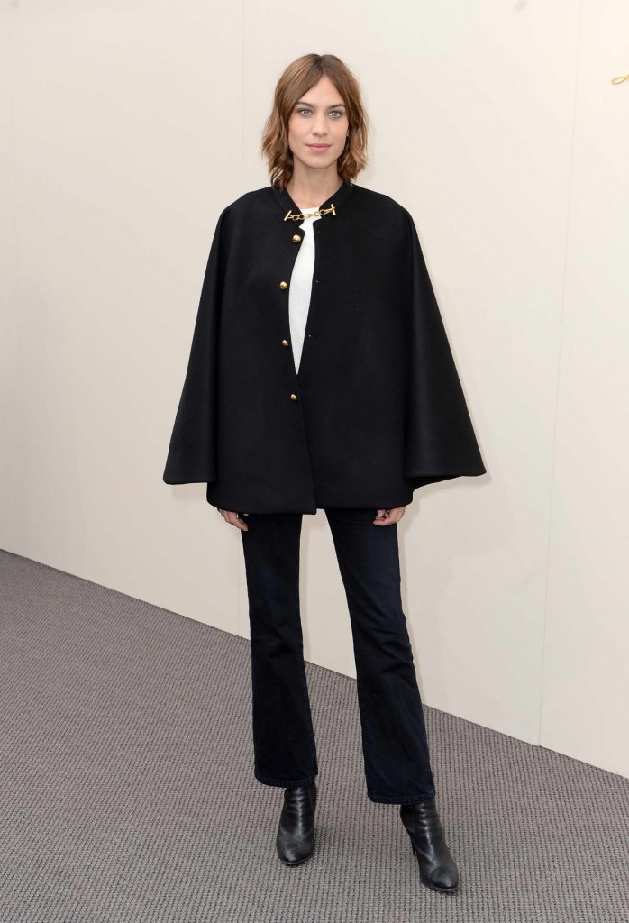 Alexa Chung at Burberry Womenswear Show During London Fashion Week 02/22/2016-1