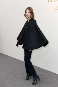 Alexa Chung at Burberry Womenswear Show During London Fashion Week 02/22/2016-2