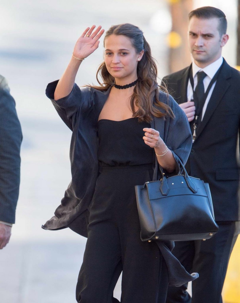 Alicia Vikander Attends at a Jimmy Kimmel Live in Los Angeles 09/02/2016-1