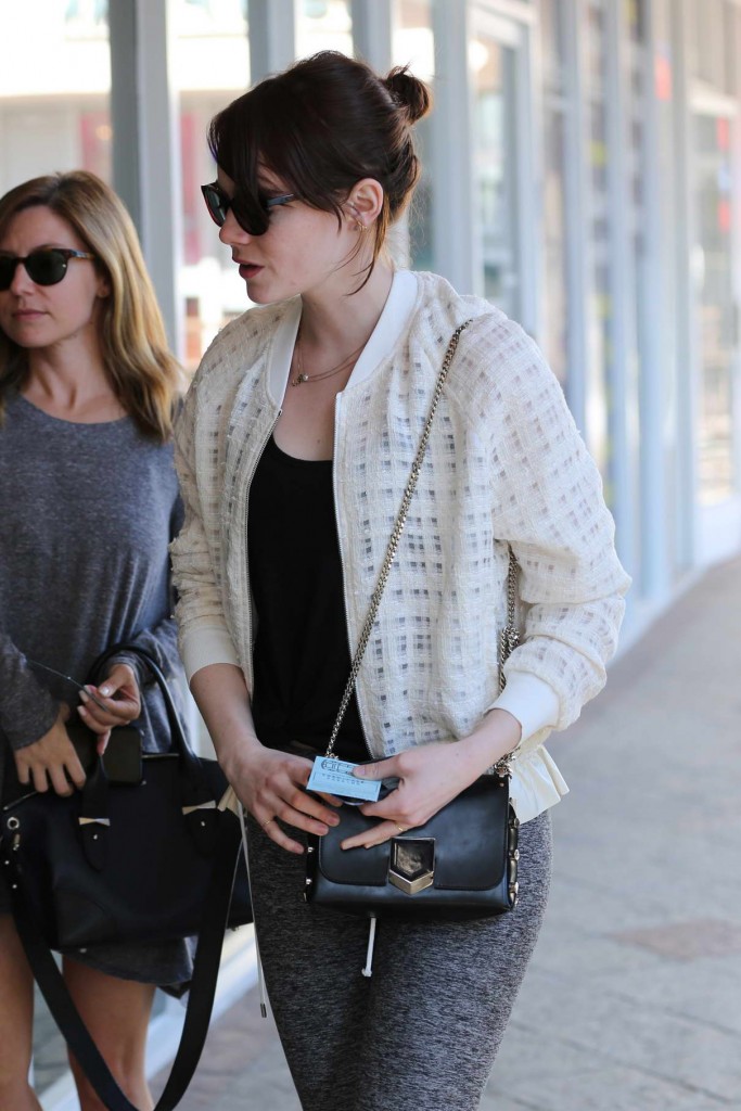 Emma Stone at Sushi Park in WeHo 02/25/2016-1