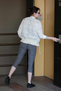 Emma Stone at Sushi Park in WeHo 02/25/2016-7