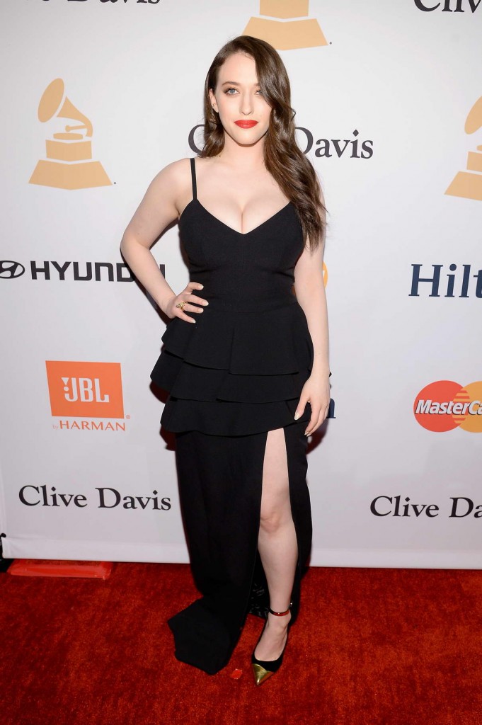 Kat Dennings at 2016 Pre-Grammy Gala and Salute to Industry Icons Honoring Irving Azoff in Beverly Hills 02/14/2016-1