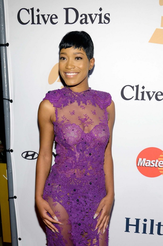 Keke Palmer at 2016 Pre-Grammy Gala and Salute to Industry Icons Honoring Irving Azoff in Beverly Hills 02/14/2016-1