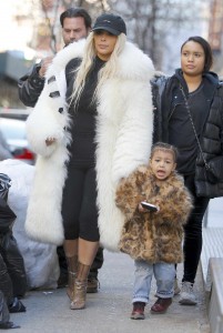 Kim Kardashian Leaves Cipriani Restaurant in New York City With Her Daughter 02/14/2016-2