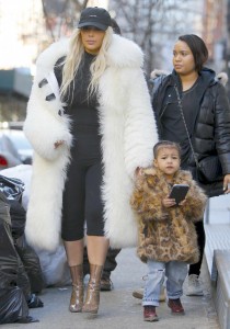Kim Kardashian Leaves Cipriani Restaurant in New York City With Her Daughter 02/14/2016-3