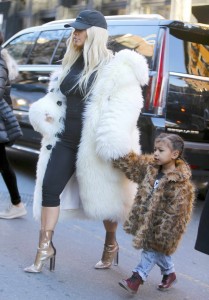 Kim Kardashian Leaves Cipriani Restaurant in New York City With Her Daughter 02/14/2016-5