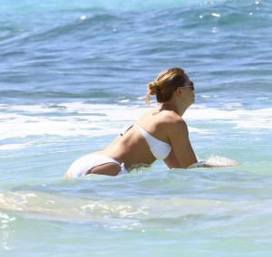 Kimberley Walsh in Bikini at the Beach in Barbados 02/04/2016-8