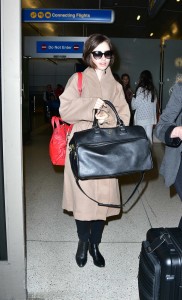 Lily Collins Arrives at LAX in LA 02/19/2016-4