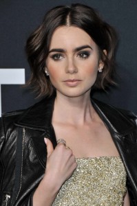 Lily Collins at Saint Laurent Show at the Palladium in LA 02/10/2016-4