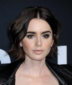 Lily Collins at Saint Laurent Show at the Palladium in LA 02/10/2016-6