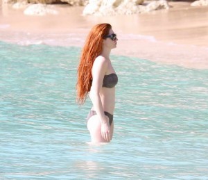 Nicola Roberts in Bikini at the Beach in Barbados-3