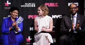 Emma Watson at HeForShe Art Week Launch in NYC 03/08/2016-3