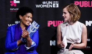 Emma Watson at HeForShe Art Week Launch in NYC 03/08/2016-5