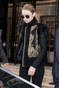 Gigi Hadid Leaving her Hotel in Paris 03/02/2016-2