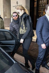 Gigi Hadid Leaving her Hotel in Paris 03/02/2016-3