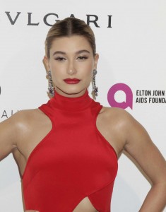 Hailey Baldwin at 24th Annual Elton John AIDS Foundation’s Oscar Viewing Party in West Hollywood 02/28/2016-7