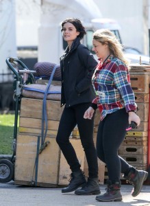 Jaimie Alexander on the Set of Blindspot in NYC 03/20/2016-3