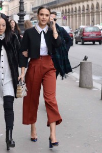 Jessica Alba Attends the Dior Fashion Show in Paris 03/04/2016-3