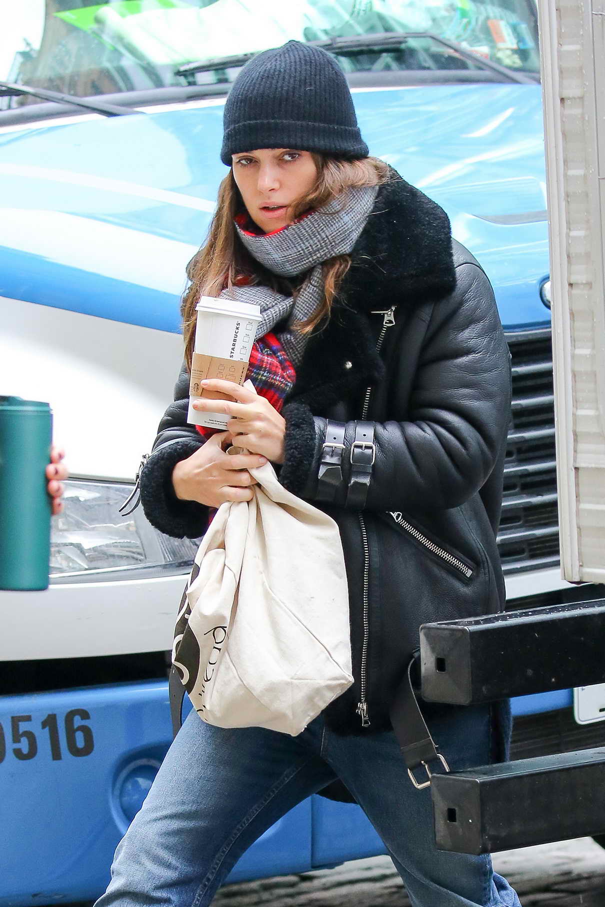 Keira Knightley Arriving on the Set of Collateral Beauty in New York ...