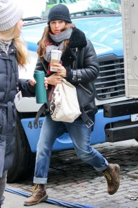 Keira Knightley Arriving on the Set of Collateral Beauty in New York City 03/06/2016-4