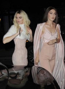 Kendall Jenner and Gigi Hadid Heading to the Balmain After Party in Paris 03/03/2016-2