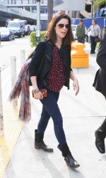 Neve Campbell at LAX Airport in Los Angeles 03/07/2016
