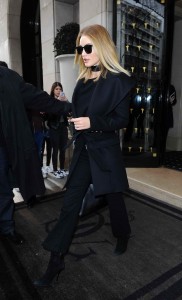 Rosie Huntington-Whiteley Leaving her Hotel in Paris 03/02/2016-5