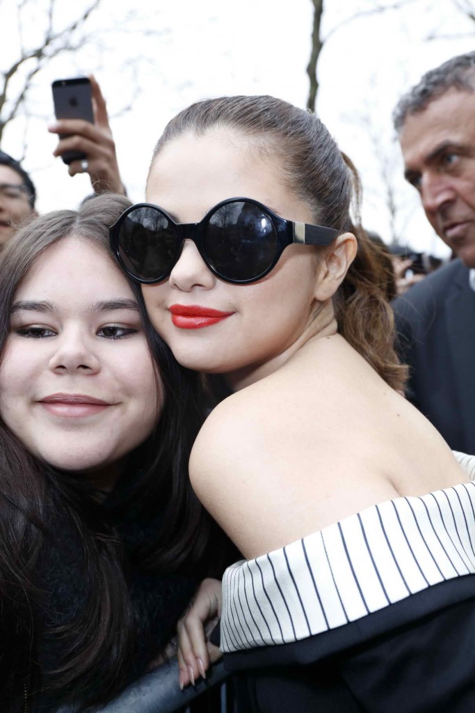 Selena Gomez Visits NRJ Radio Station in Paris 03/10/2016-1