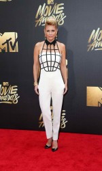 Carrie Keagan at MTV Movie Awards in Burbank 04/09/2016