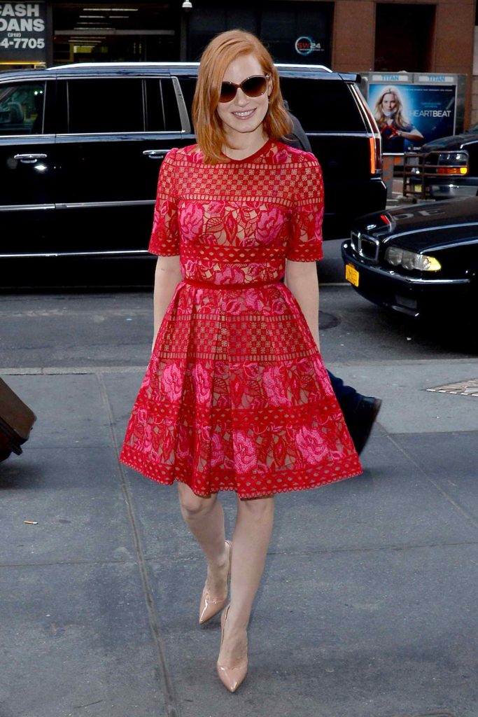 Jessica Chastain Arrives to the Today Show in NYC 04/22/2016-1