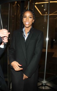 Kelly Rowland in Black Coat in NYC 04/04/2016-2