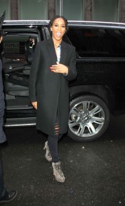 Kelly Rowland in Black Coat in NYC 04/04/2016-4